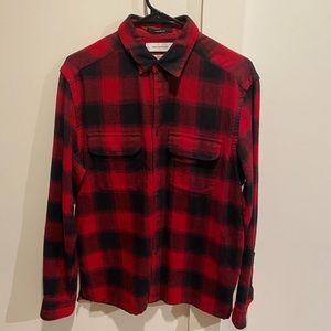 Red Urban Outfitters checkered flannel